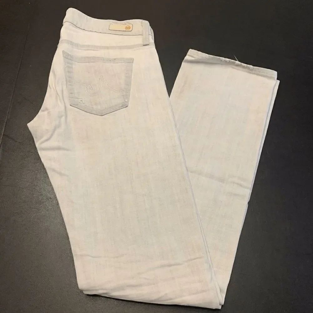 AG Adriano Goldschmied Women's Distressed Tomboy Boyfriend Fit Jeans Gray Sz 27R